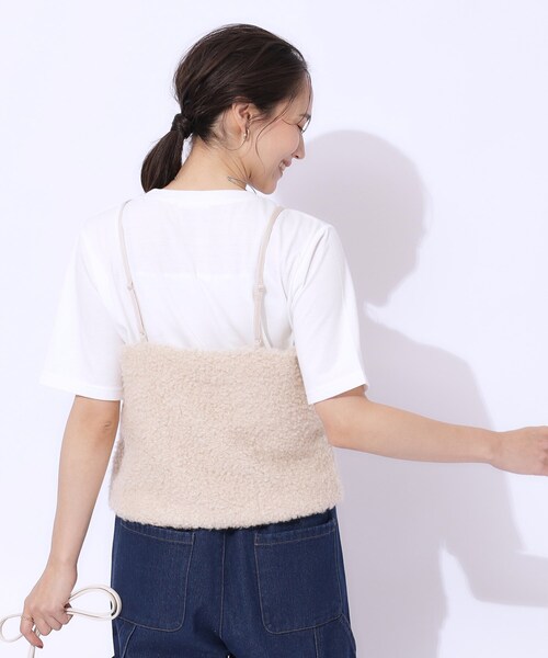 DRESKIP(ドレスキップ)の「◆【2点セット】秋冬も活躍 フェイクファービスチェ×Tシャツ(その他トップス・レディース・カーキ/ベージュ・02/03/04)」の22枚目の写真