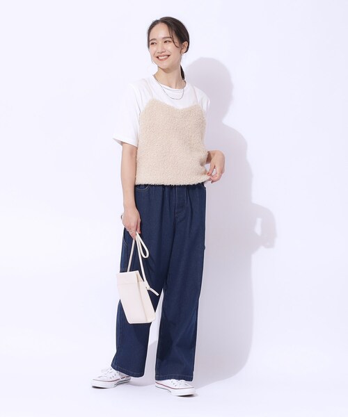 DRESKIP(ドレスキップ)の「◆【2点セット】秋冬も活躍 フェイクファービスチェ×Tシャツ(その他トップス・レディース・カーキ/ベージュ・02/03/04)」の19枚目の写真