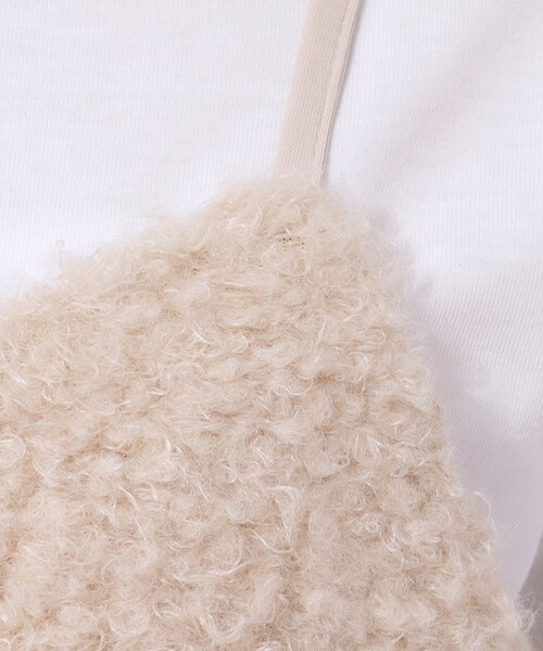 DRESKIP(ドレスキップ)の「◆【2点セット】秋冬も活躍 フェイクファービスチェ×Tシャツ(その他トップス・レディース・カーキ/ベージュ・02/03/04)」の18枚目の写真