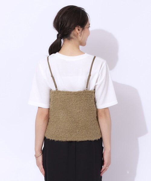 DRESKIP(ドレスキップ)の「◆【2点セット】秋冬も活躍 フェイクファービスチェ×Tシャツ(その他トップス・レディース・カーキ/ベージュ・02/03/04)」の9枚目の写真