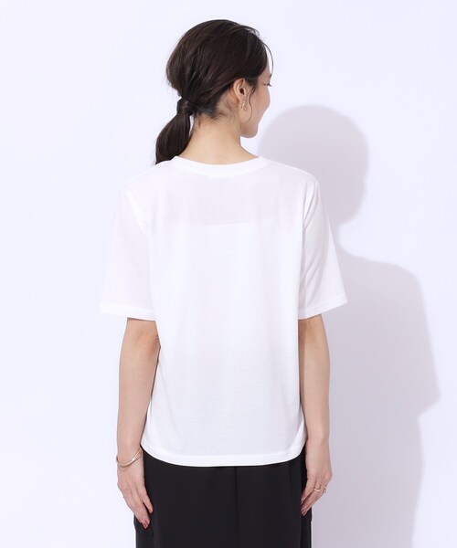 セール】【2点セット】秋冬も活躍 フェイクファービスチェ×Tシャツ