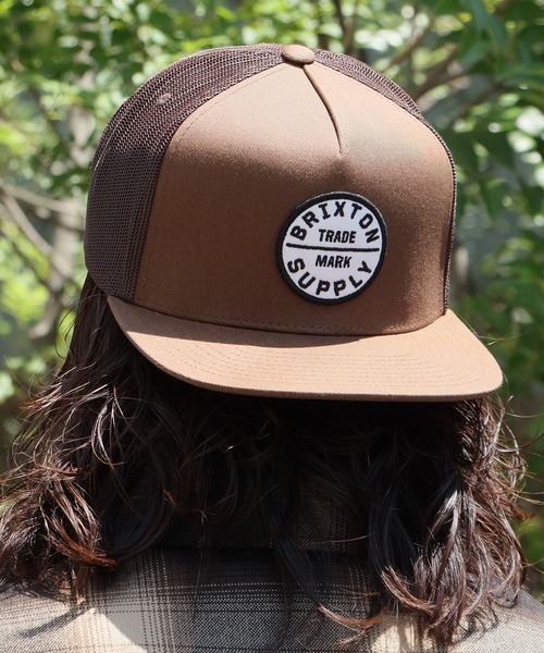BRIXTON（ブリクストン）の「BRIXTON/ブリクストン OATH MP TRUCKER HAT キャップ（キャップ・メンズ・ブラック/ブラウン/ブラウン系1・ONE SIZE）」の3枚目の写真