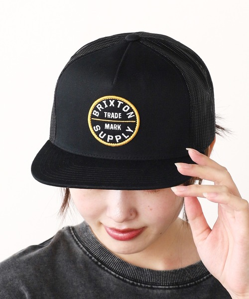 BRIXTON（ブリクストン）の「BRIXTON/ブリクストン OATH MP TRUCKER HAT キャップ（キャップ・メンズ・ブラック/ブラウン/ブラウン系1・ONE SIZE）」の6枚目の写真