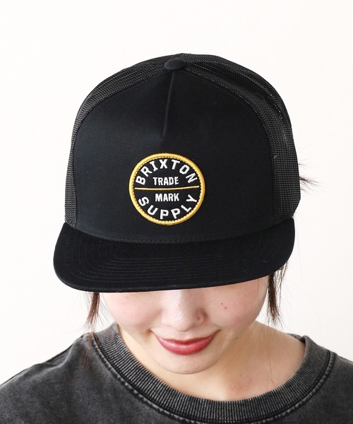 BRIXTON（ブリクストン）の「BRIXTON/ブリクストン OATH MP TRUCKER HAT キャップ（キャップ・メンズ・ブラック/ブラウン/ブラウン系1・ONE SIZE）」の7枚目の写真