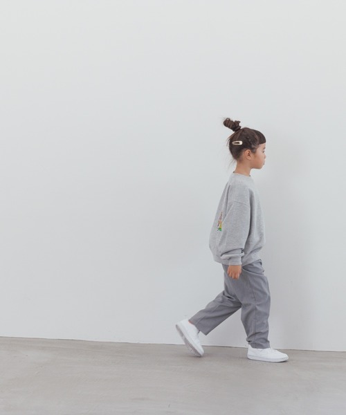 LOWRYS FARM（ローリーズファーム）の「ＴＲワイドテーパードパンツ　 116861（スラックス・キッズ・グレー/ネイビー/ブラック・110cm/120cm/130cm/140cm/150cm）」の14枚目の写真