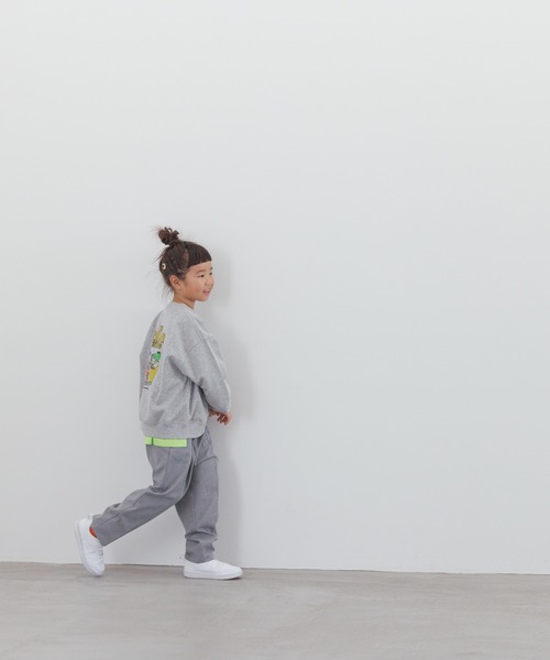 LOWRYS FARM（ローリーズファーム）の「ＴＲワイドテーパードパンツ　 116861（スラックス・キッズ・グレー/ネイビー/ブラック・110cm/120cm/130cm/140cm/150cm）」の12枚目の写真