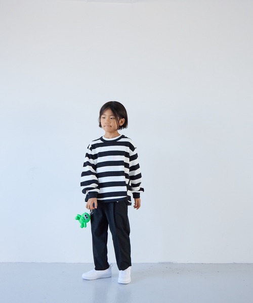 LOWRYS FARM（ローリーズファーム）の「ＴＲワイドテーパードパンツ　 116861（スラックス・キッズ・グレー/ネイビー/ブラック・110cm/120cm/130cm/140cm/150cm）」の18枚目の写真