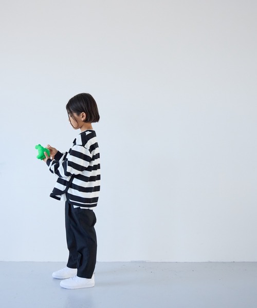 LOWRYS FARM（ローリーズファーム）の「ＴＲワイドテーパードパンツ　 116861（スラックス・キッズ・グレー/ネイビー/ブラック・110cm/120cm/130cm/140cm/150cm）」の19枚目の写真