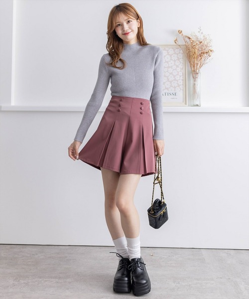 clear（クリア）の「クルミボタンタックショートパンツ [大人 カジュアル 着回し力抜群]≪再入荷≫（その他パンツ・レディース・ピンク系その他/ブラウン/ブラック・F）」の7枚目の写真