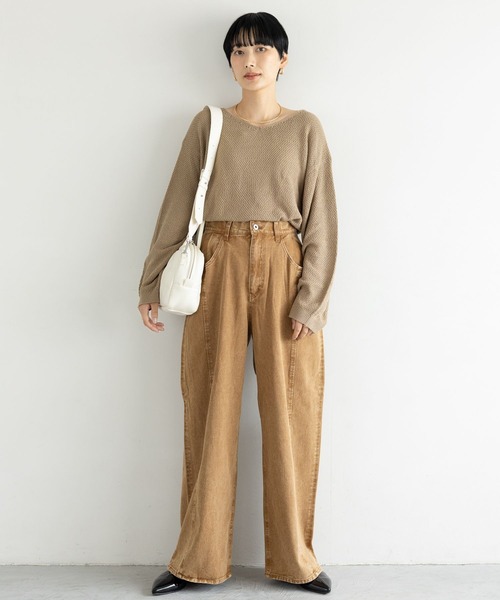 LEPSIM（レプシィム）の「パデットボストンバッグ　135656（ボストンバッグ・レディース・ブラック/アイボリー/ガンメタ/ブラウン・ONE SIZE）」の6枚目の写真