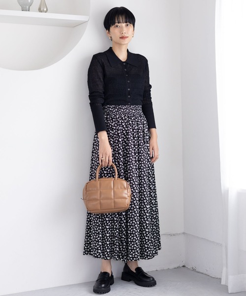 LEPSIM（レプシィム）の「パデットボストンバッグ　135656（ボストンバッグ・レディース・ブラック/アイボリー/ガンメタ/ブラウン・ONE SIZE）」の16枚目の写真