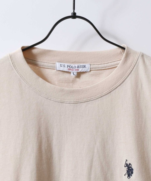 U.S. POLO ASSN.(ユーエスポロアッスン)の「U.S. POLO ASSN./ユーエスポロアッスン オーバーサイズ ワンポイント刺繍 長袖Tシャツ ロンT レディース メンズ(Tシャツ/カットソー・メンズ・アイボリー/ブラック/ダークグリーン/バイオレット/オートミール/ネイビー/ボルドー・M/L/LL)」の16枚目の写真