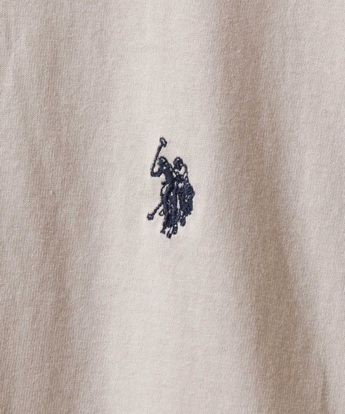 U.S. POLO ASSN.(ユーエスポロアッスン)の「U.S. POLO ASSN./ユーエスポロアッスン オーバーサイズ ワンポイント刺繍 長袖Tシャツ ロンT レディース メンズ(Tシャツ/カットソー・メンズ・アイボリー/ブラック/ダークグリーン/バイオレット/オートミール/ネイビー/ボルドー・M/L/LL)」の17枚目の写真