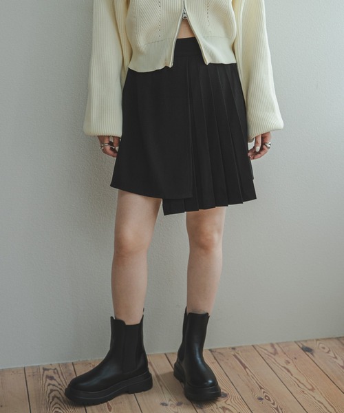 PRIORITYプリーツパンツスカート新品チャコールmal.レレレさん プリーツスカートパンツ | レディースファッション通販 - DHOLIC