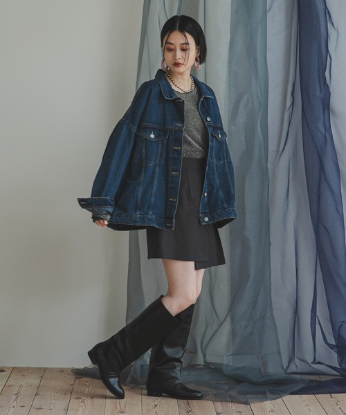 bohmal(ボマール)の「プリーツスカートパンツ(その他パンツ・レディース・グレー/ブラック・MEDIUM/LARGE)」の11枚目の写真