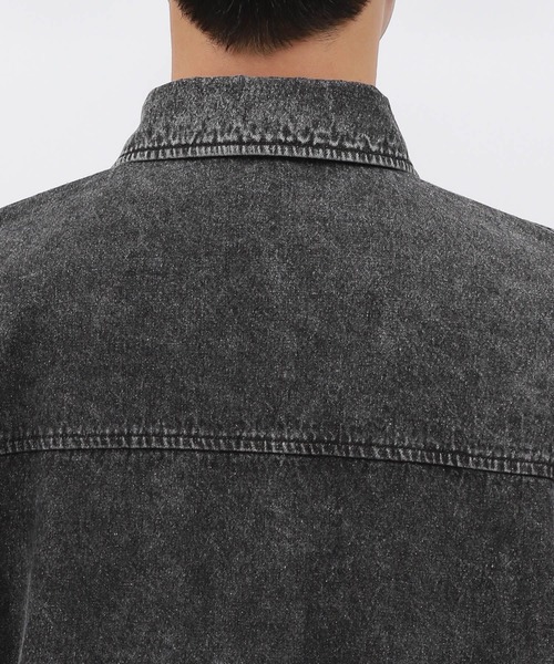 LAKOLE（ラコレ）の「ウォッシュドデニム長袖シャツ / 140380（シャツ/ブラウス・メンズ・ブラック/ブルー・MEDIUM/LARGE）」の10枚目の写真