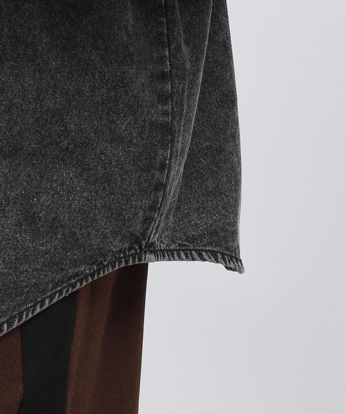 LAKOLE（ラコレ）の「ウォッシュドデニム長袖シャツ / 140380（シャツ/ブラウス・メンズ・ブラック/ブルー・MEDIUM/LARGE）」の13枚目の写真