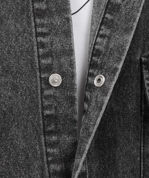 LAKOLE（ラコレ）の「ウォッシュドデニム長袖シャツ / 140380（シャツ/ブラウス・メンズ・ブラック/ブルー・MEDIUM/LARGE）」の16枚目の写真