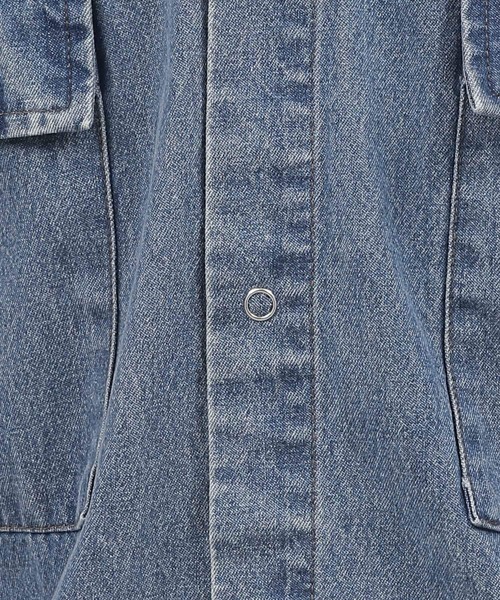LAKOLE（ラコレ）の「ウォッシュドデニム長袖シャツ / 140380（シャツ/ブラウス・メンズ・ブラック/ブルー・MEDIUM/LARGE）」の17枚目の写真