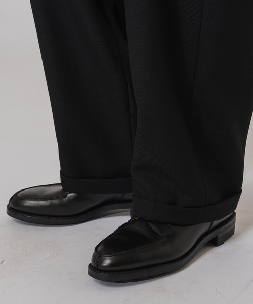 EDIFICE(エディフィス)の「CONFFECT EDIFICE Marine Cloth 2pleats Pants(スラックス・メンズ・ブラック・SMALL/MEDIUM/LARGE)」の8枚目の写真