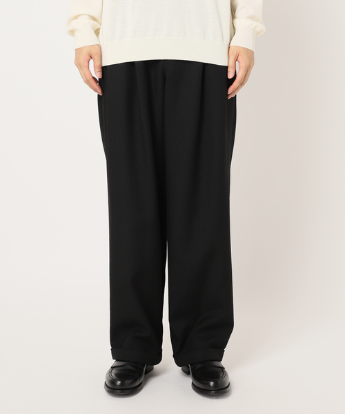 EDIFICE(エディフィス)の「CONFFECT EDIFICE Marine Cloth 2pleats Pants(スラックス・メンズ・ブラック・SMALL/MEDIUM/LARGE)」の10枚目の写真