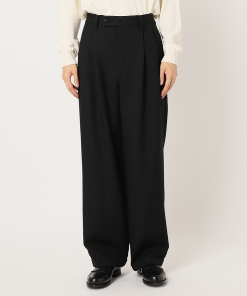 EDIFICE(エディフィス)の「CONFFECT EDIFICE Marine Cloth 2pleats Pants(スラックス・メンズ・ブラック・SMALL/MEDIUM/LARGE)」の12枚目の写真