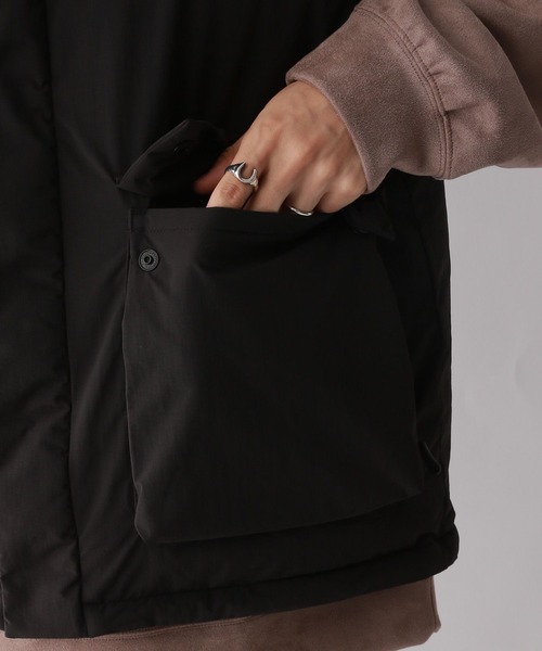 セール】【AIRTHERMAL/高機能中綿】ナイロンフラップポケット/ショート