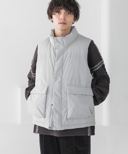 セール】【AIRTHERMAL/高機能中綿】ナイロンフラップポケット/ショート