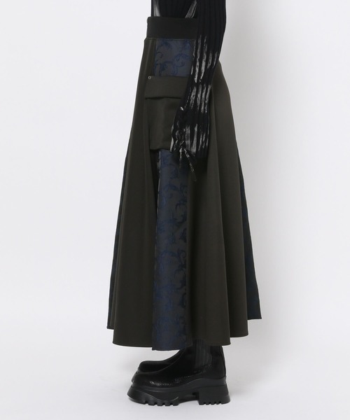 HARE(ハレ)の「キリカエジャガードジャージスカート(HARE)(スカート・レディース・ネイビー/ブラック・FREE)」の12枚目の写真