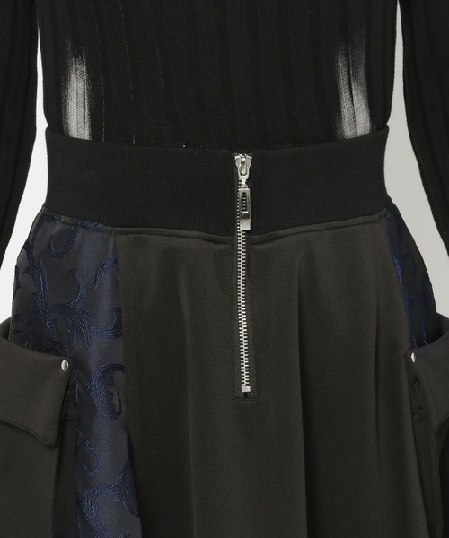 HARE(ハレ)の「キリカエジャガードジャージスカート(HARE)(スカート・レディース・ネイビー/ブラック・FREE)」の14枚目の写真