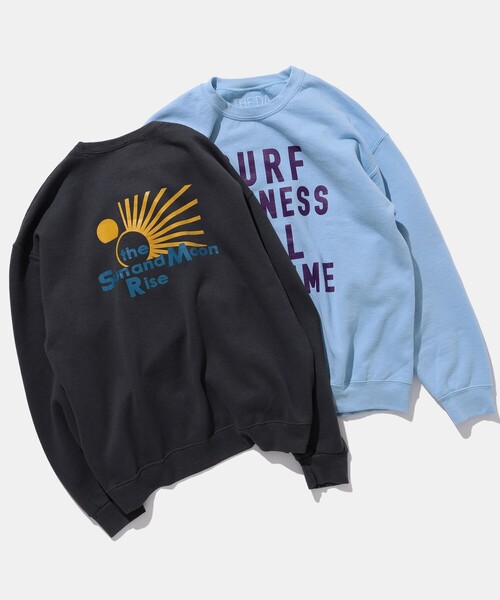 THE DAY(ザデイ)の「THE DAY / 別注 Crew Neck Sweat(スウェット・メンズ・チャコールグレー/ライトブルー・XL/L/M)」の3枚目の写真