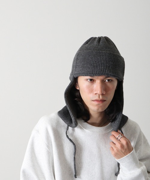 TESTIFY（テスティファイ）の「ロープイヤーワッチ（ニットキャップ/ビーニー・メンズ・チャコールグレー/ブラック/アイボリー・FREE）」の5枚目の写真