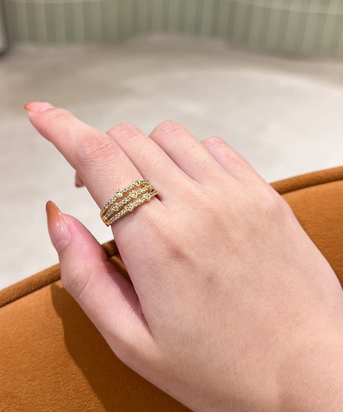 triple heart ring