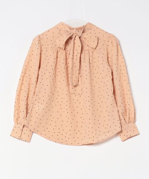 PREFERIR(プレフェリール)の「ドットプリント 2WAYボータイブラウス(シャツ/ブラウス・レディース・ベージュ/ブラック・SMALL/MEDIUM/LARGE)」の3枚目の写真