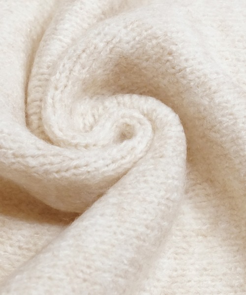 coca（coca）（コカ）の「ヤク風ニットマフラー（マフラー・レディース・チャコール/ピンク/グレー/オートミール・ONE SIZE）」の21枚目の写真