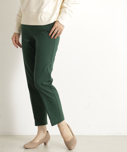 FOUND GOOD（ファウンドグッド）の「ウラキモウNRスリムパンツ（その他パンツ・レディース・グリーン系5/ネイビー/ブラウン系3/グレー系/アイボリー/ブラック・S/M/L/XL）」の6枚目の写真