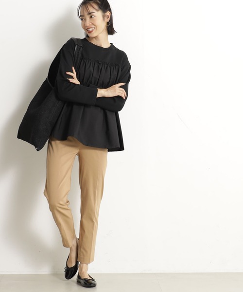 FOUND GOOD（ファウンドグッド）の「ウラキモウNRスリムパンツ（その他パンツ・レディース・グリーン系5/ネイビー/ブラウン系3/グレー系/アイボリー/ブラック・S/M/L/XL）」の18枚目の写真