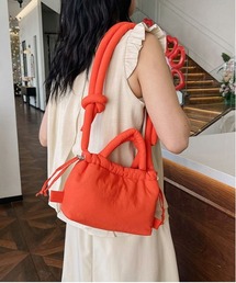 WEGO/3WAY巾着ワンハンドルパフショルダー