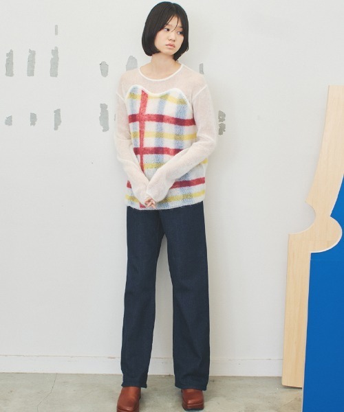 soduk(スドーク)の「【soduk】double striped knit top(ニット/セーター・レディース・グレー/ホワイト・ONE SIZE)」の21枚目の写真