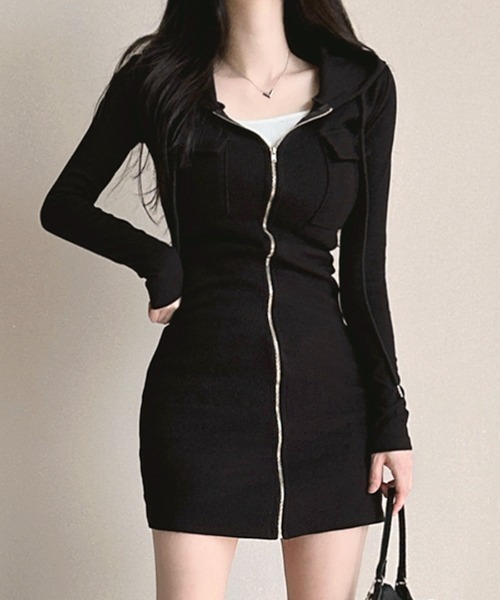 【セール】フードミニワンピース（ワンピース）｜REMUR（レミュール）