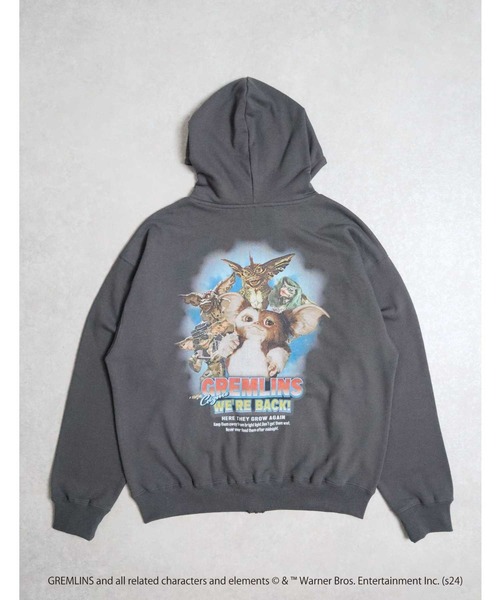 Right-on(ライトオン)の「【WEB限定】グレムリン フォトパーカー(パーカー・メンズ・ライトグレー/ダークグレー/グレー・M/L/XL)」の2枚目の写真