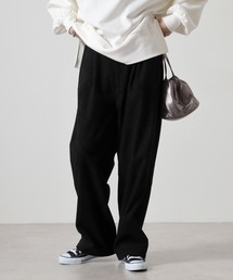 ATELANE フェイクスエードワイドパンツ