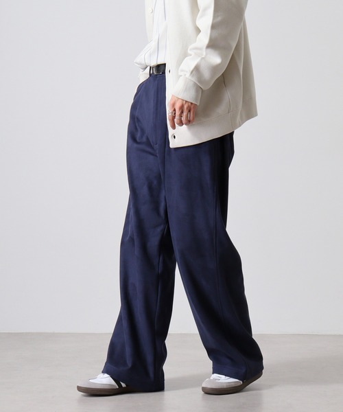 【セール】ATELANE フェイクスエードワイドパンツ（スウェットパンツ）｜ATELANE（アテレーン）