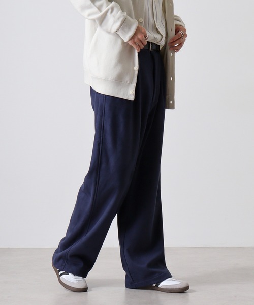 【セール】ATELANE フェイクスエードワイドパンツ（スウェットパンツ）｜ATELANE（アテレーン）
