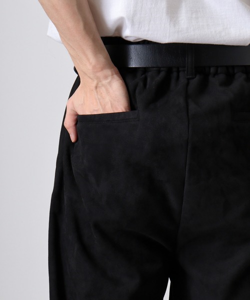 【セール】ATELANE フェイクスエードワイドパンツ（スウェットパンツ）｜ATELANE（アテレーン）