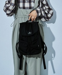 HUNDRED（ハンドレッド）の「ナップサックデザインリュック リュック 大容量 A4 ナップサック レディース きれいめ 軽量（バックパック/リュック）」