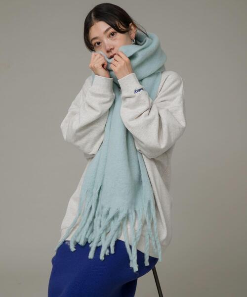 URBAN RESEARCH Sonny Label(アーバンリサーチサニーレーベル)の「フラッフィーボリュームマフラー(マフラー・レディース・ブラック/ブルー系その他/ピンク/オフホワイト・ONE)」の3枚目の写真