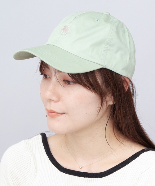 新品　mocozo　モコゾウ　刺繍　キャップ　カーキ 新品 mocozo モコゾウ ヤンガオ 小菅くみ コラボ 刺繍 キャップ