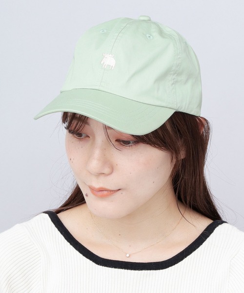 moz(モズ)の「エルク刺繍 ツイルキャップ(キャップ・レディース・ブラック/アイボリー/ミント・FREE)」の8枚目の写真