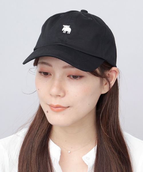 moz(モズ)の「エルク刺繍 ツイルキャップ(キャップ・レディース・ブラック/アイボリー/ミント・FREE)」の6枚目の写真